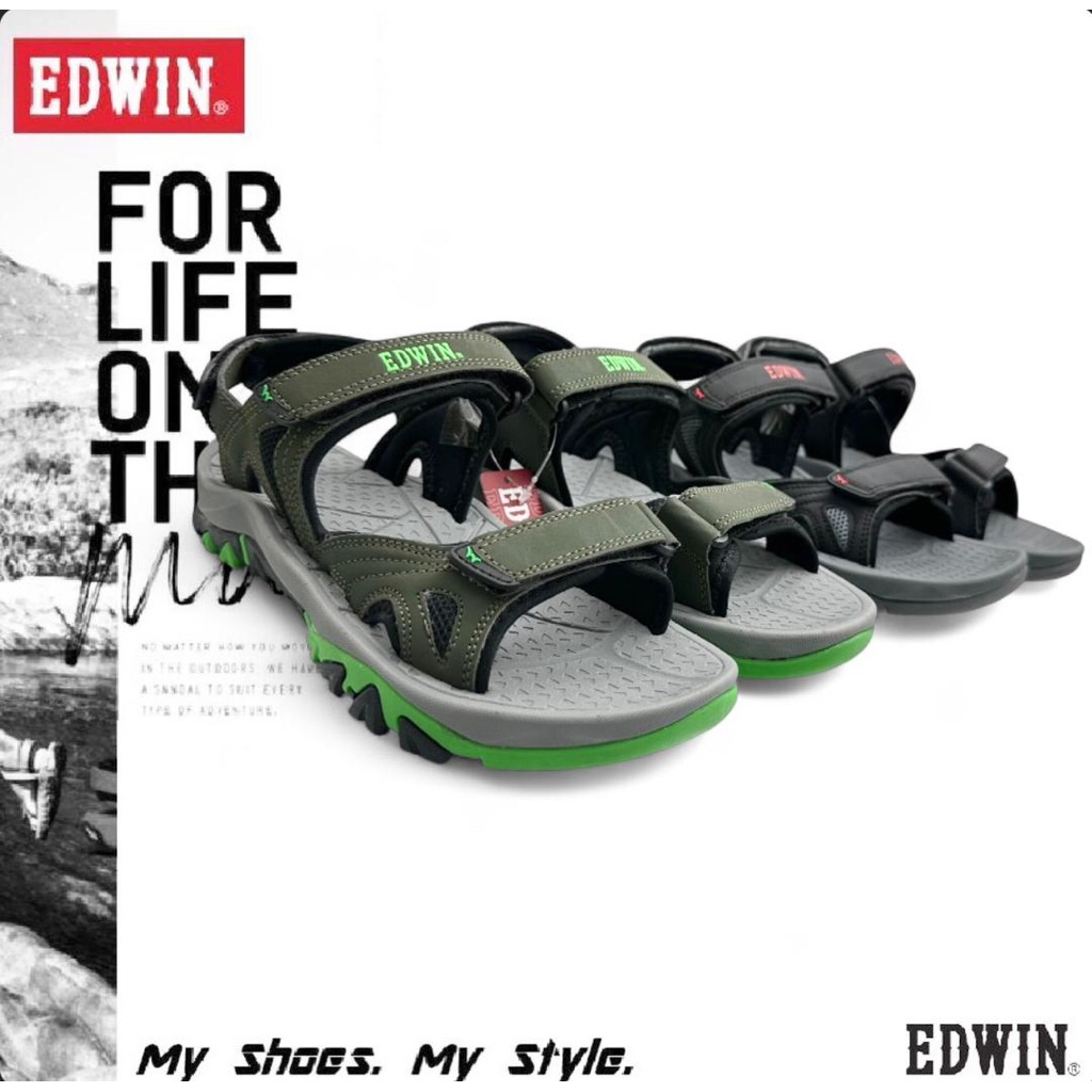 Multi Superbly กลางแจ้งดําเนินการวัยรุ่น Edwin Superior Explorer กีฬารองเท้าแตะรองเท้าแตะ Bertali Ed