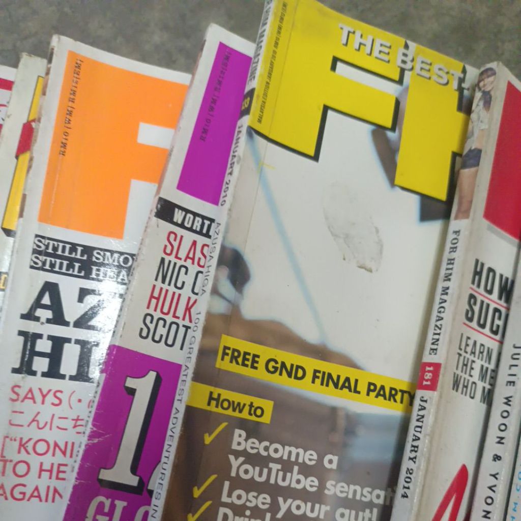 นิตยสาร FHM For Him นิตยสารภาษาอังกฤษก่อนรัก