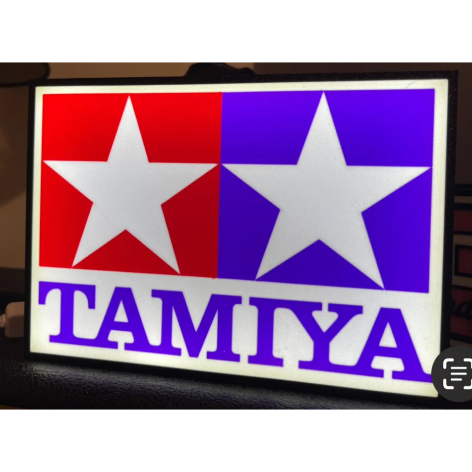 Tamiya Logo USB LED Lightbox Ver 2 (ขนาด 180mm x 129mm x 30mm)