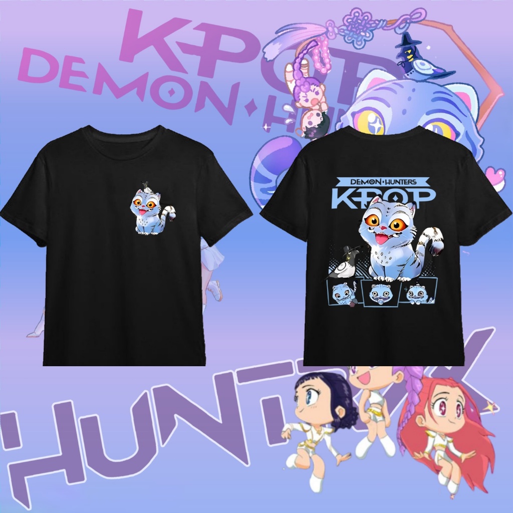KPop Demon Hunters ภาพยนตร์ TShirt HUNTR/X Zoey พิมพ์ TShirt Unisex TShirt ผู้ใหญ่และเด็ก TShirt 100