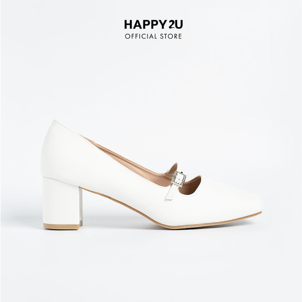 HAPPY2U Kasut Wanita Presley Strap Block Heels