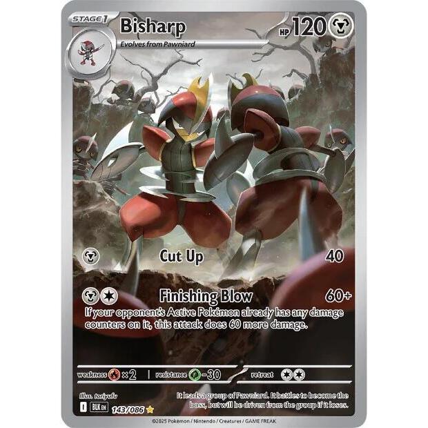 กล่องเทรนเนอร์ Pokemon elite ETB IR Bisharp - 143/086 - SV: Black Bolt White Flare English