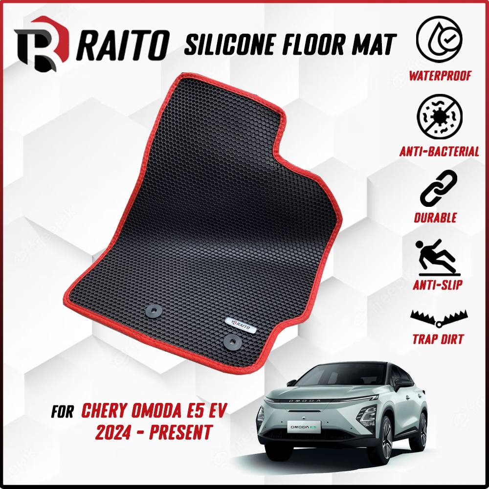 RAITO MAT Chery Omoda 5 EV 2024 - ปัจจุบันพรมปูพื้นรถยนต์พรม Customised รถยนต์ Kereta พรม