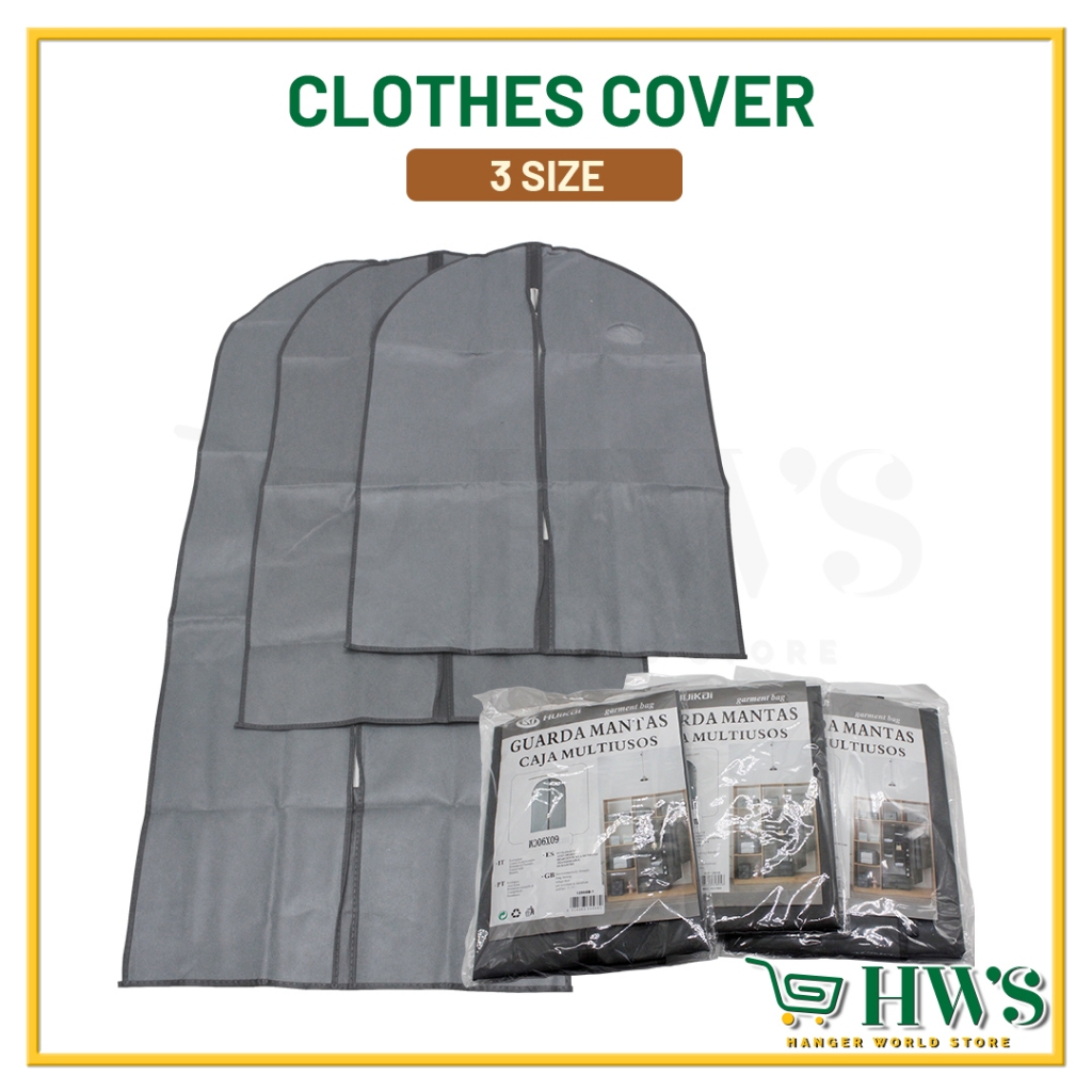 HWS COVER BAJU COVER ANTI HABUK ผ้าชุด DUST COVER DUST-PROOF COVER ANTI DUST GARMENT BAG 1 ชิ้น
