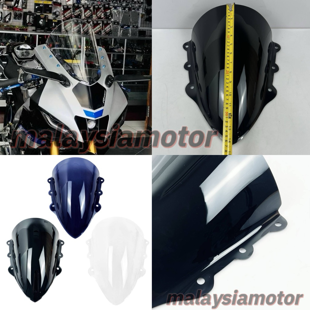 R15M R15 V4 กระจกบังลม windcreen Double Bubble Visor Racing กระจกบังลม R15M Cowling winscreen R15V4