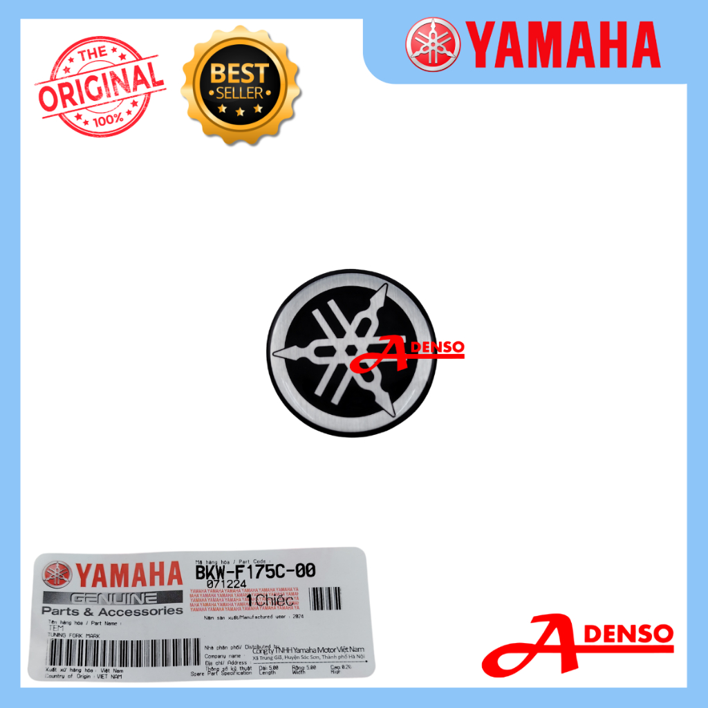 PG1 PG-1 TUNING FORK MARK EMBLEM PANEL CONSOLE (ORIGINAL100%YAMAHA) BKW-F175C-00
