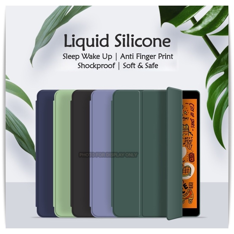Smart Flip With S Pen Slot Soft Case Auto Sleep Wake Up Function Full Color Casing Pouch For i PAD P