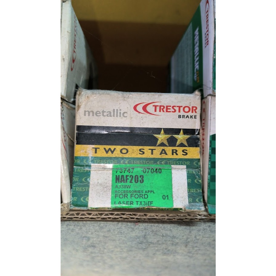 TRESTOR ผ้าเบรคหน้าสําหรับเลเซอร์ LYNX TX3 1.8 94-98,MAZDA LANTIS 1.8 94-98 naf203 db1177