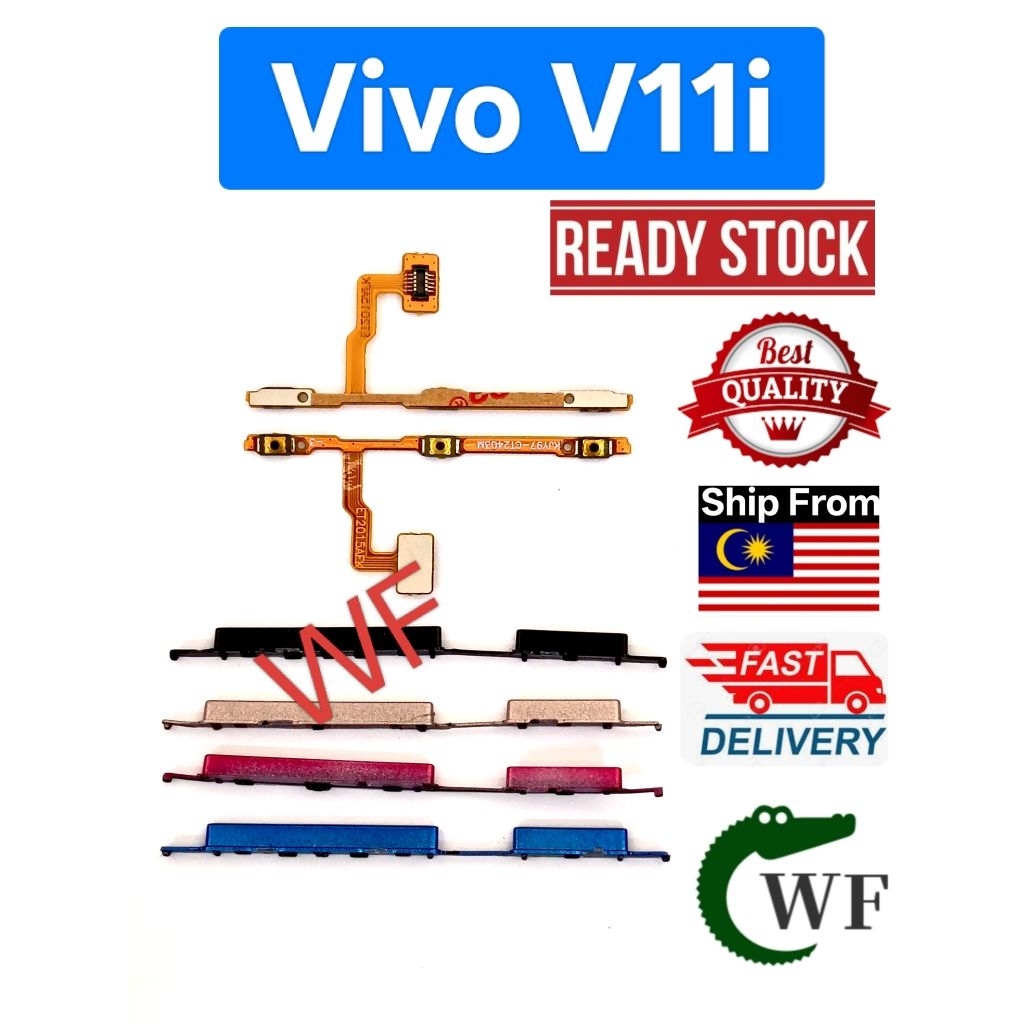 สําหรับ Vivo V11i 1806 /Y97 V1813A V1813T เปิดปุ่มปรับระดับเสียงเปิดปิดปริมาณริบบิ้น Flex