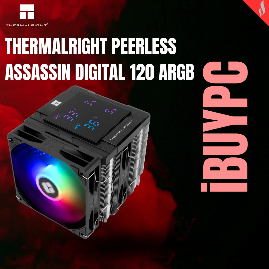 THERMALARIGHT PA120 DIGITAL ARGB PEERLESS ASSASSIN 120 BLACK