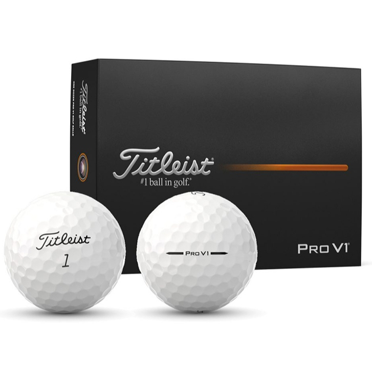 Titleist PRO V1 Golf Ball - สีขาว / เหลือง / ประสิทธิภาพ Alignment Golf Ball - สีดํา / แดง / น้ําเงิ