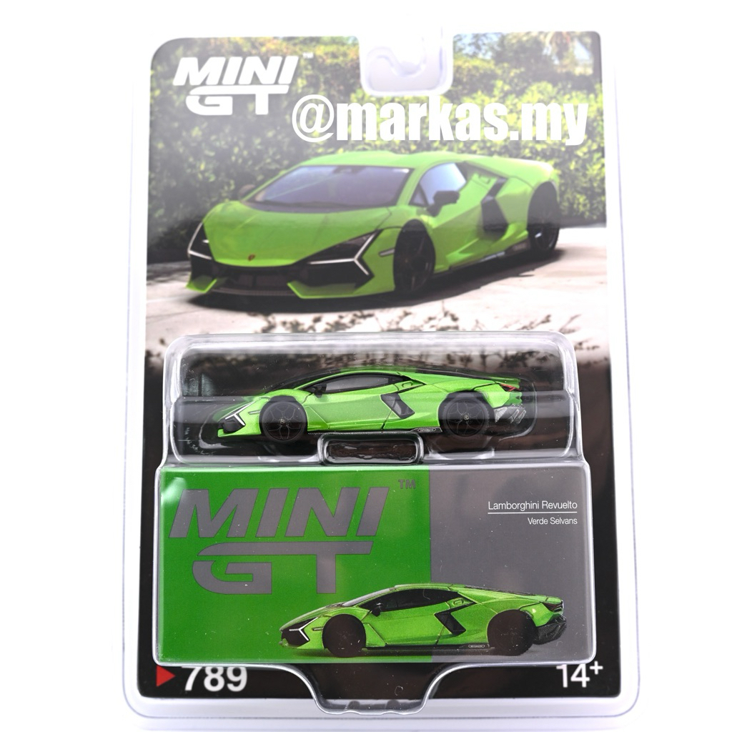 (STANDARD/BLISTER/CHASE) MINI GT 1/64 789 LAMBORGHINI REVEELTO GREEN