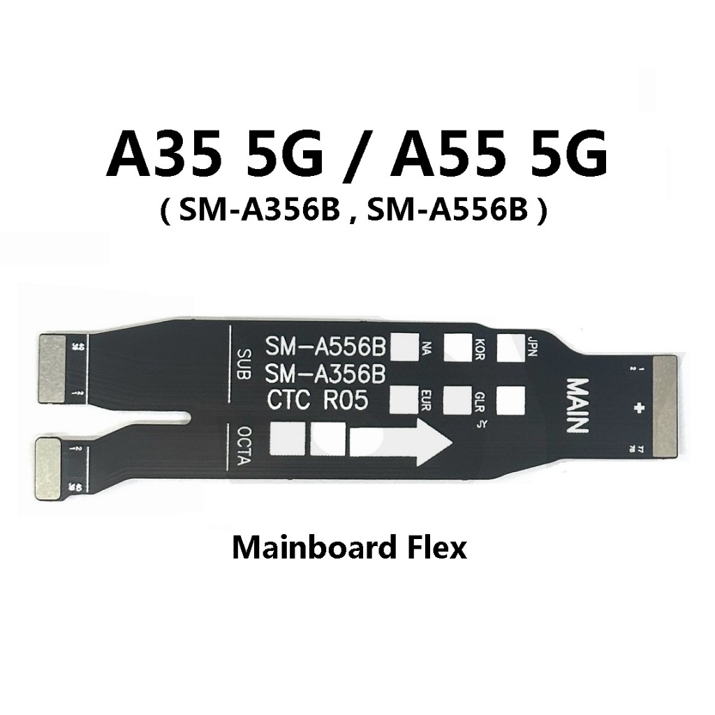 สําหรับ Samsung Galaxy A35 5G ( A356 / 2024 ) / A55 5G ( A556 / 2024 ) เมนบอร์ดบอร์ดหลัก Flex Cable 