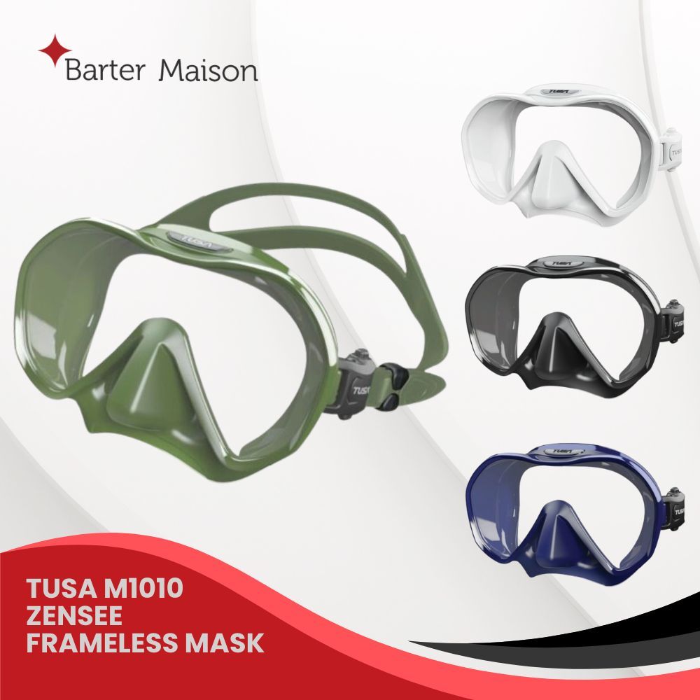 Tusa Zensee Frameless Mask M1010 สีขาว