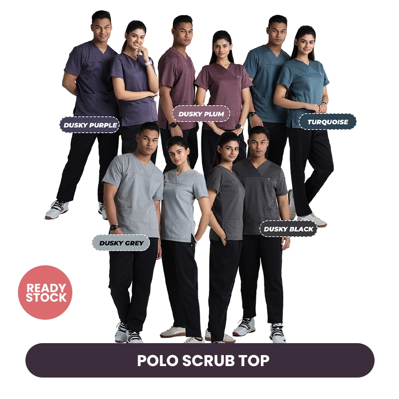 POLO SCRUB SERIES TOP MEDICAL SCRUB TOP SCRUB SCRUB SCRUB ชุด