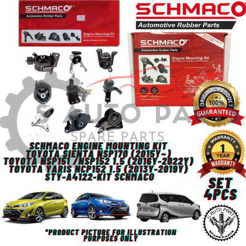 TOYOTA SIENTA NSP170 / VIOS NSP151 /NSP152 / YARIS NCP152 SCHMACO ENGINE MOUNTING (ชุด)