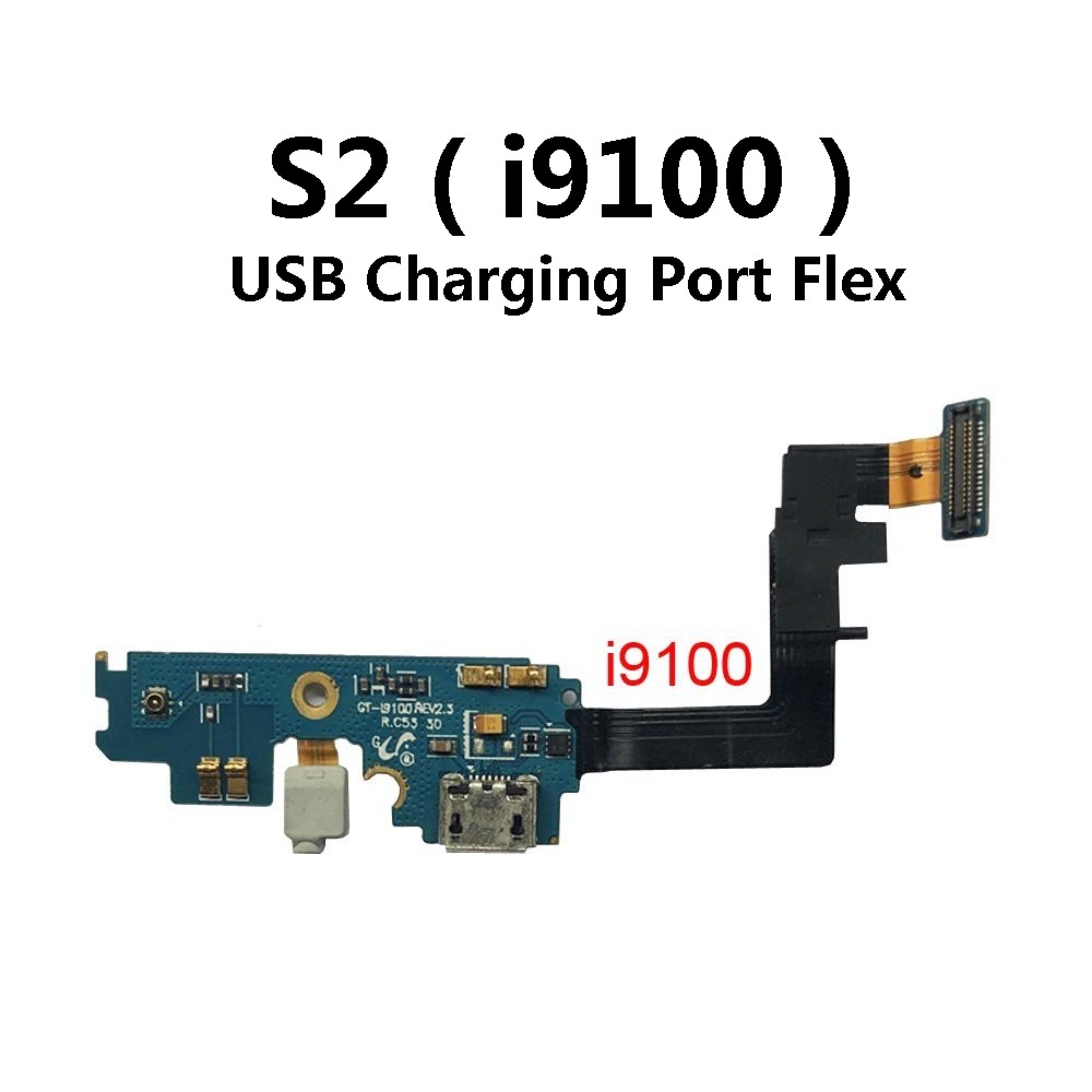 สําหรับ Samsung Galaxy S2 ( i9100 ) พอร์ตชาร์จ USB ปลั๊ก USB Dock In Mic Flex Cable Ribbon สําหรับซ่