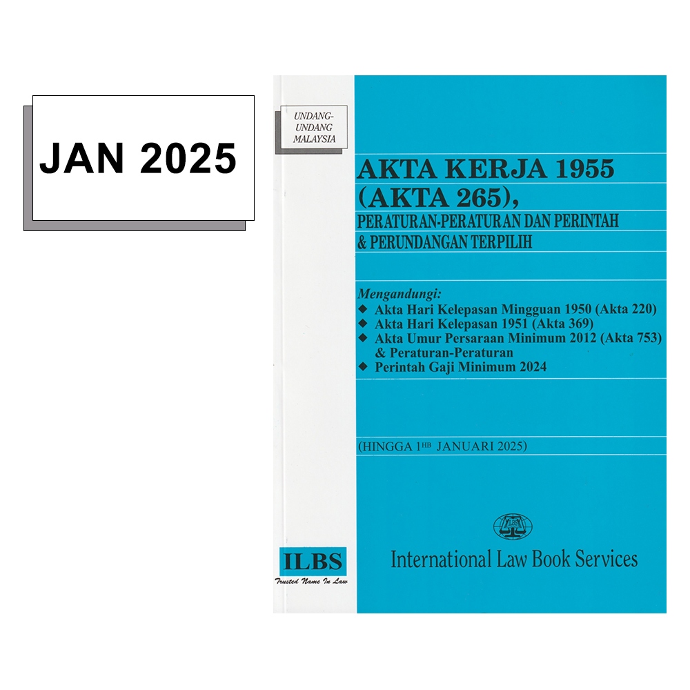 ILBS LAW BOOK WORK ATTA 1955 (AKTA 265), REGULATION AND REQUEST & SELECTED INVITATION