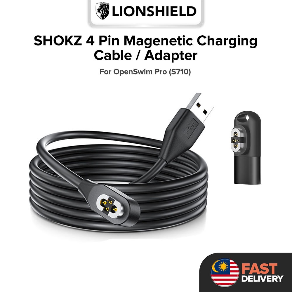 (MY) สายชาร์จแม่เหล็ก / อะแดปเตอร์ USB-C สําหรับ SHOKZ OpenSwim Pro S710