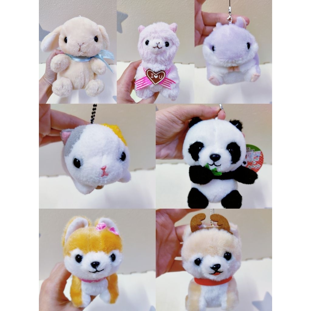 ของเล่นนุ่มก่อนรัก SKC94/ พวงกุญแจ Amuse Amufun Loppy bunny Hamster shiba panda Alpaca