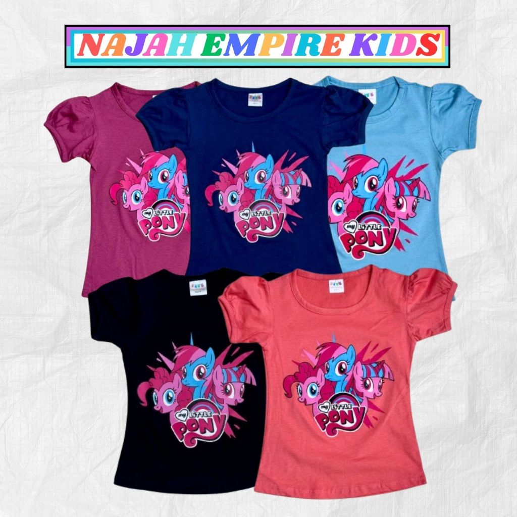 เสื้อยืด KIDS My Little Pony(2 Years - 8 Years) ดีไซน์น่ารัก 100%