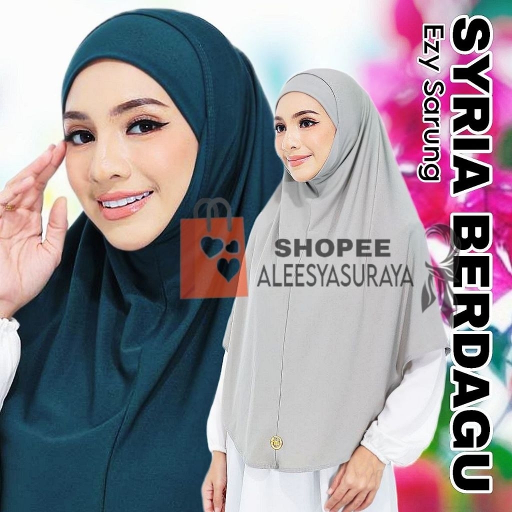 [ Berdagu Syria ] Size 3XL Tudung Sar Sarung Syria Moscrepe + Free Inner / Tudung Sar Syria With Inn