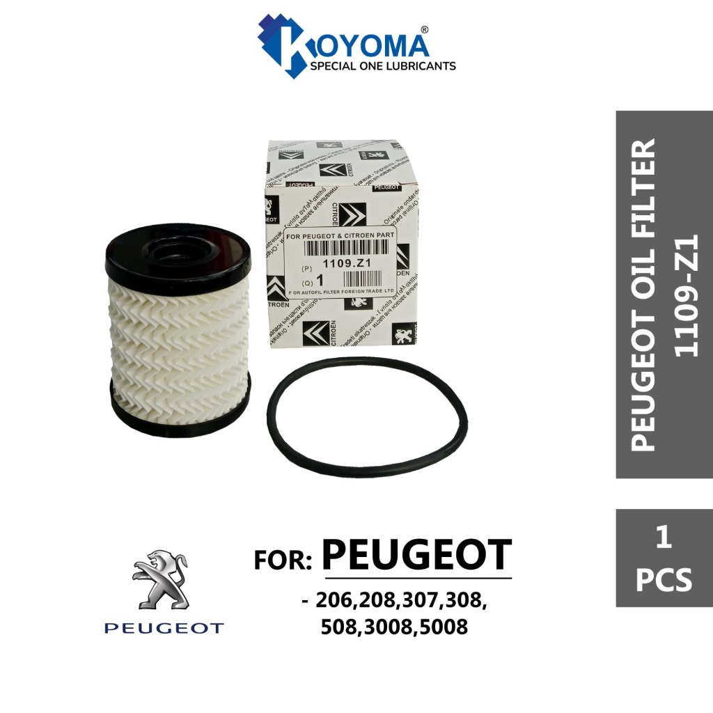 เปอโยต์ 206 208 308 508 กรองน้ํามันเครื่อง 1109-Z1