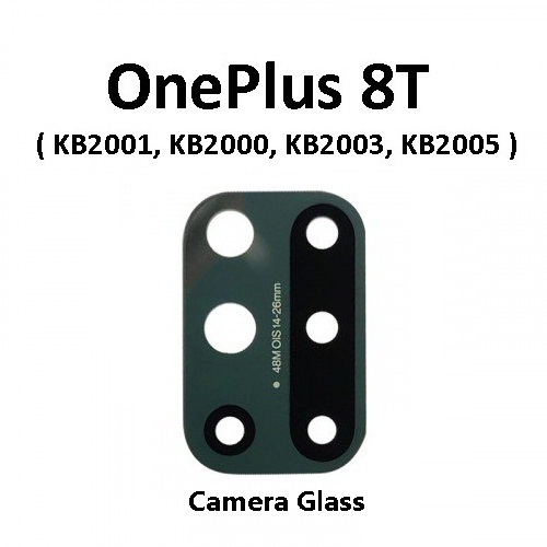 OnePlus 8T / OnePlus8T ฝาครอบเลนส์กล้องด้านหลังสําหรับซ่อม Crack One Plus 8T KB2001 KB2000 KB2003 KB
