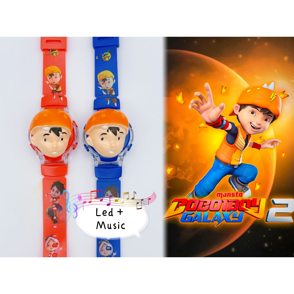 (K62) Jam Tangan Digi / Flip Digital Boboiboy Boy นาฬิกาเด็กการ์ตูนน่ารัก