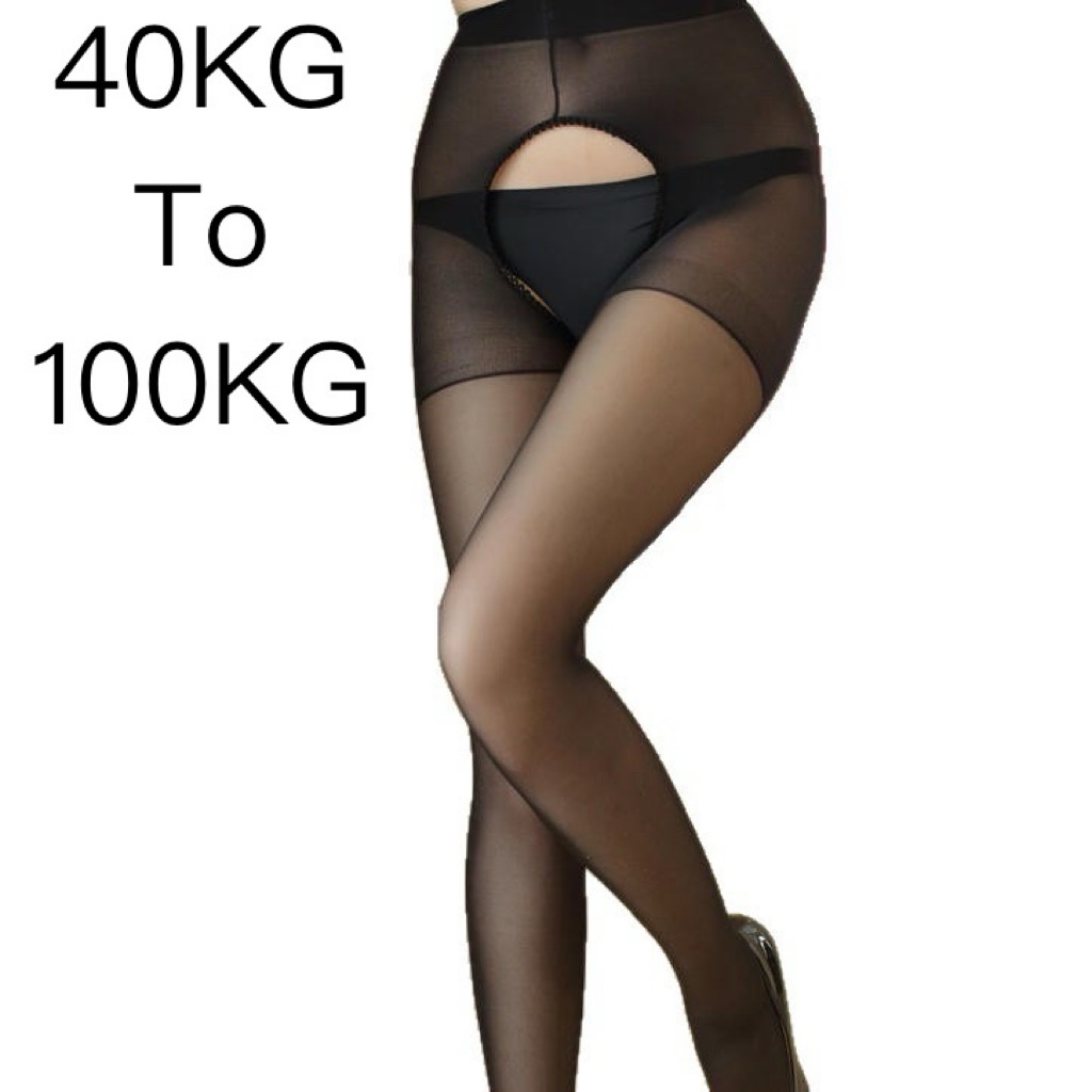 Plus ขนาดผู้หญิงถุงน่องเอวสูง Sheer Pantyhose Tights Slim Fit สําหรับ 40KG-100KG Psn S002
