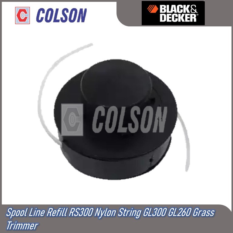 COLSON BLACK DECKER Spool Line Refill RS300 Nylon String GL300 GL260 Grass Trimmer Tali Memotong Rum