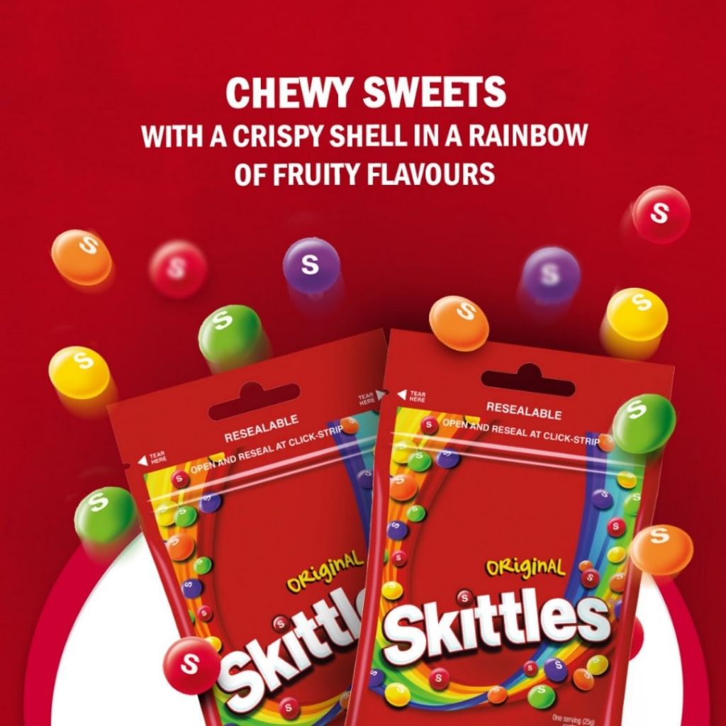 Skittles Bag 45g Sour Bag 40g Fruity Chewy Candy