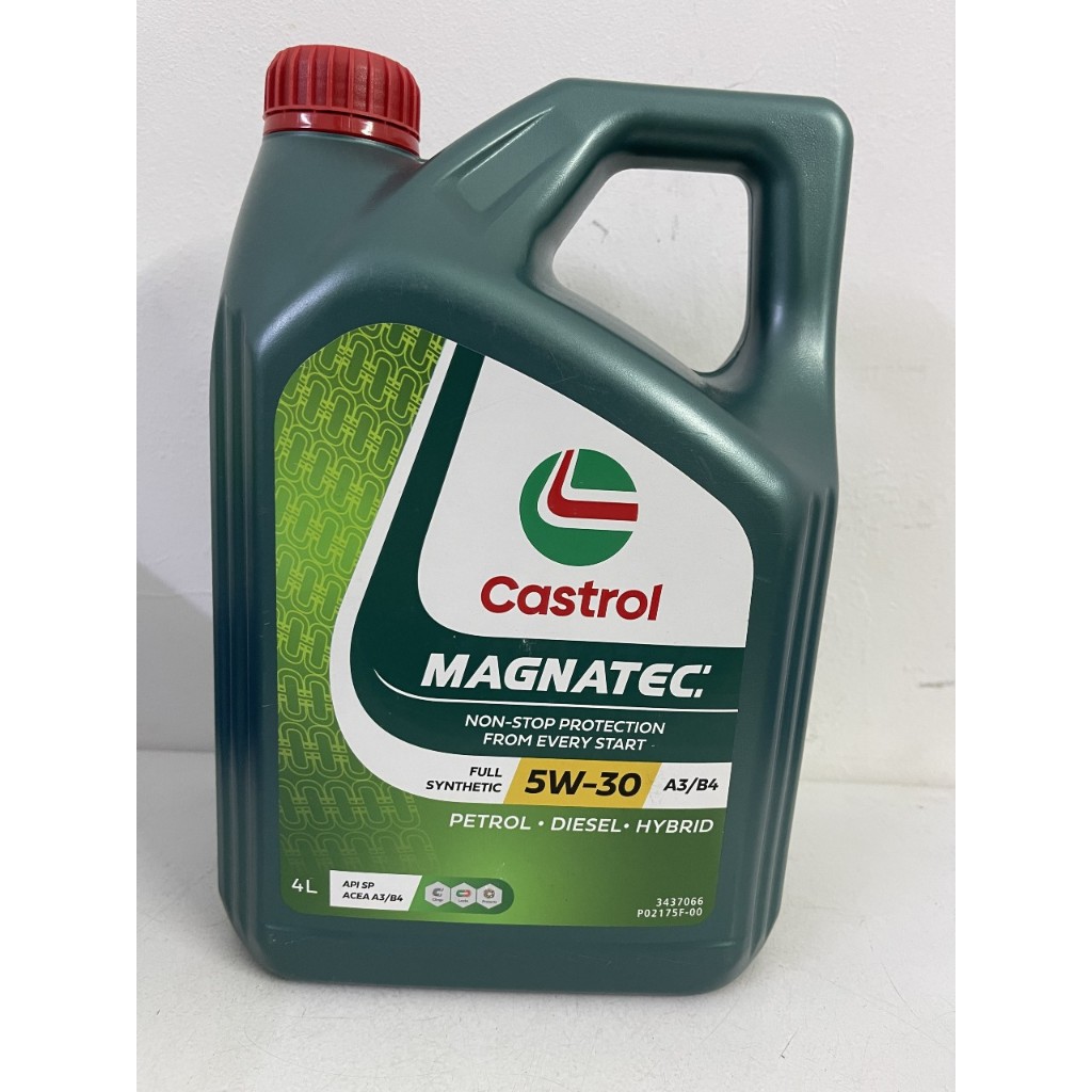 แพ็คใหม่ CASTROL MAGNETEC 5W30 A3/B4 FULLY SYNTHETIC ENGINE OIL 4 ลิตร ( LONGLIFE/SMOOTH/QUIET/PERFO