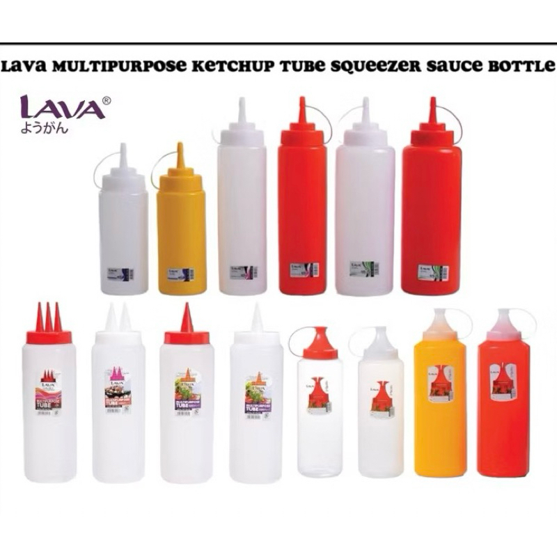 Lava เครื่องบีบซอสอเนกประสงค์/BOTOL Sos/BOTOL Chili Sos/Tempatbuk Sos/เครื่องเทศและขวดคั้นซอส/BOTOL Ser