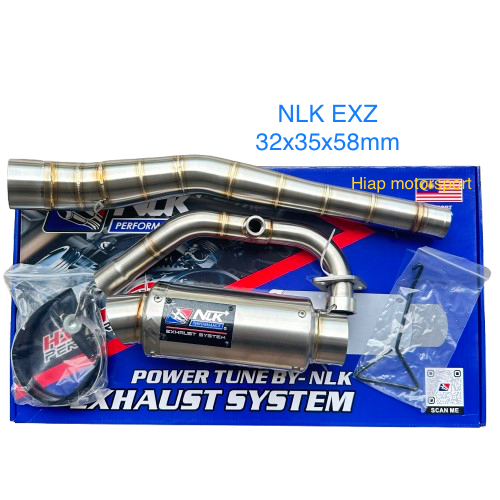 NLK PERFORMANCE EXHAUST PIPE เปิด LC4s LC5s ขนาด 32x35x58mm สแตนเลส