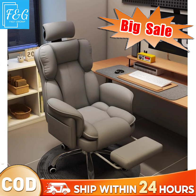 F&G GAMING CHAIR เก้าอี้ตามหลักสรีรศาสตร์ Executive Office Chair เก้าอี้สําหรับเล่นเกมปรับพนักพิงเก้