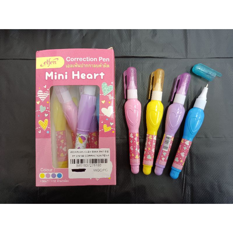 ปากกาทําความสะอาดปากกา Elfen Mini Heart - 4 ชิ้น