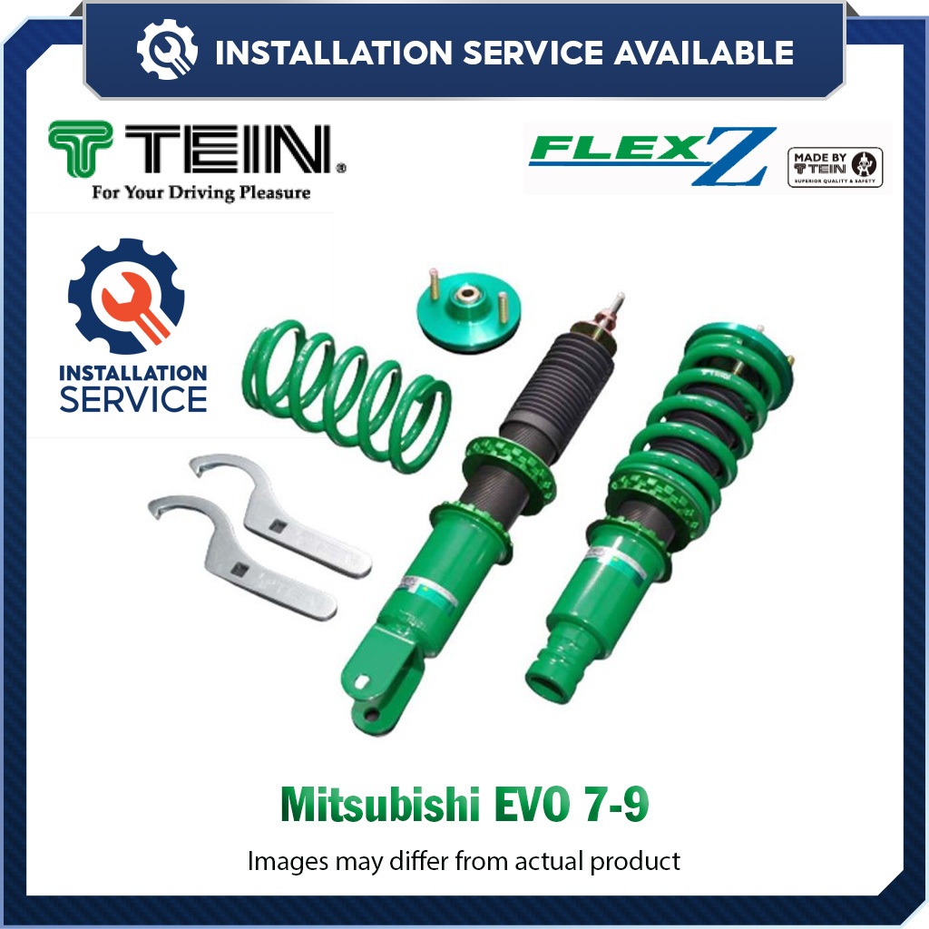 TEIN Flex Z ระบบกันสะเทือนแบบปรับได้เต็มรูปแบบ / Coilover สําหรับ Mitsubishi EVO 7-9 CT9A/CT9W