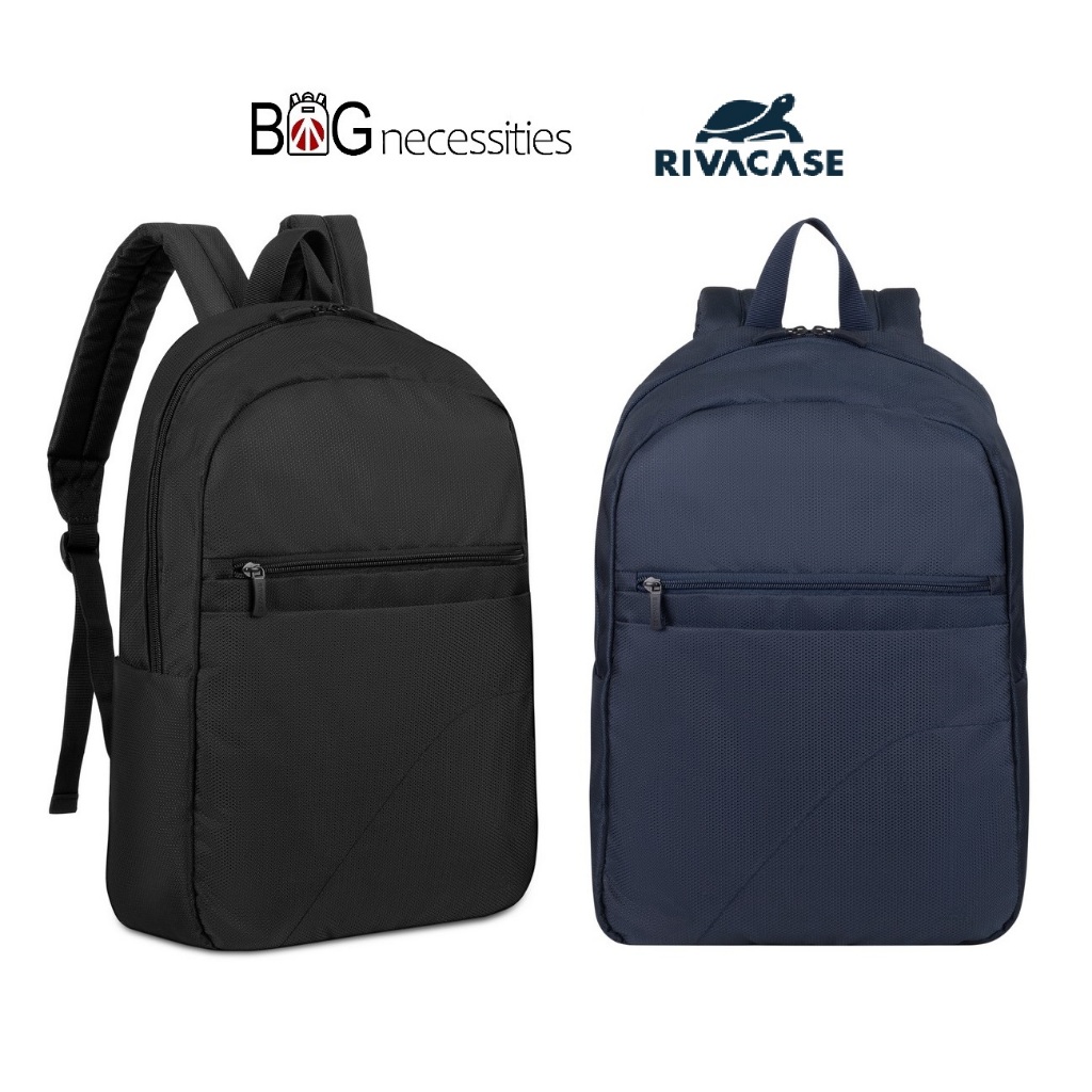 Rivacase Laptop Backpack 15.6" (8065) - สีดํา / สีน้ําเงินเข้ม