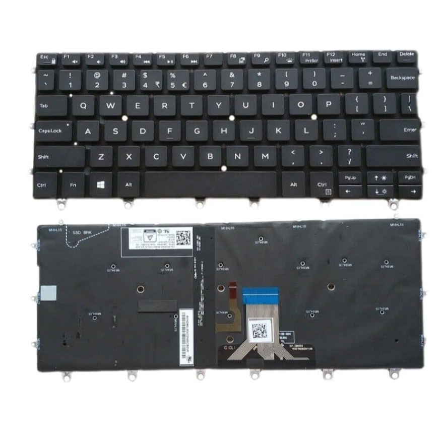 DELL XPS 13 9365 2-in-1 Backlit US Keyboard 0P6H K0P6H PK131QS1A01 ใช้ (KN 630)