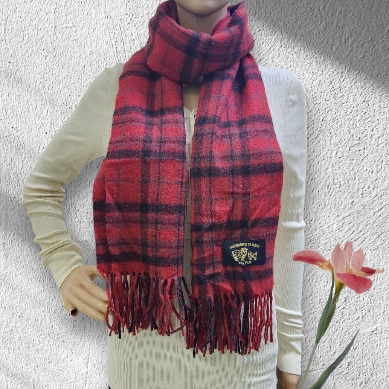 AW139 - ผ้าพันคอกันหนาวแคชเมียร์ผสม/ที่อุ่นคอ