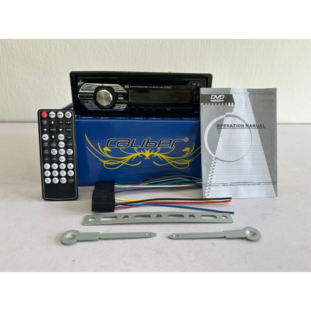 CALIBER CAR DVD PLAYER พร้อม BLUETOOTH พร้อม CD USB MP3 MP4 FUNCTION (ชุดสะสมแบรนด์ CALIBER