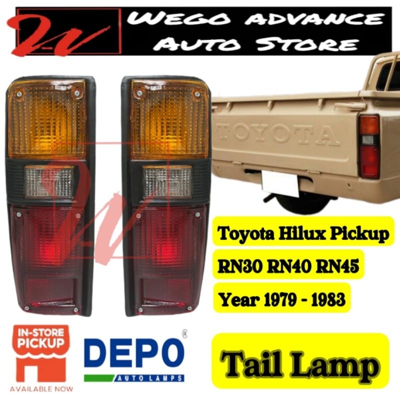 Toyota Hilux Pickup RN30 RN40 RN45 ไฟท้ายด้านหลัง 1979 - 1983 ใหม่