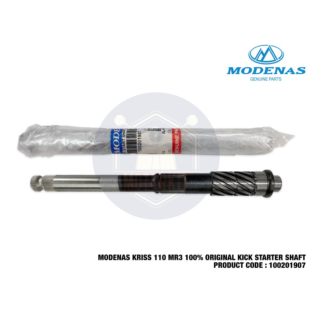 MODENAS KRISS MR3 KICK STARTER SHAFT 100201907