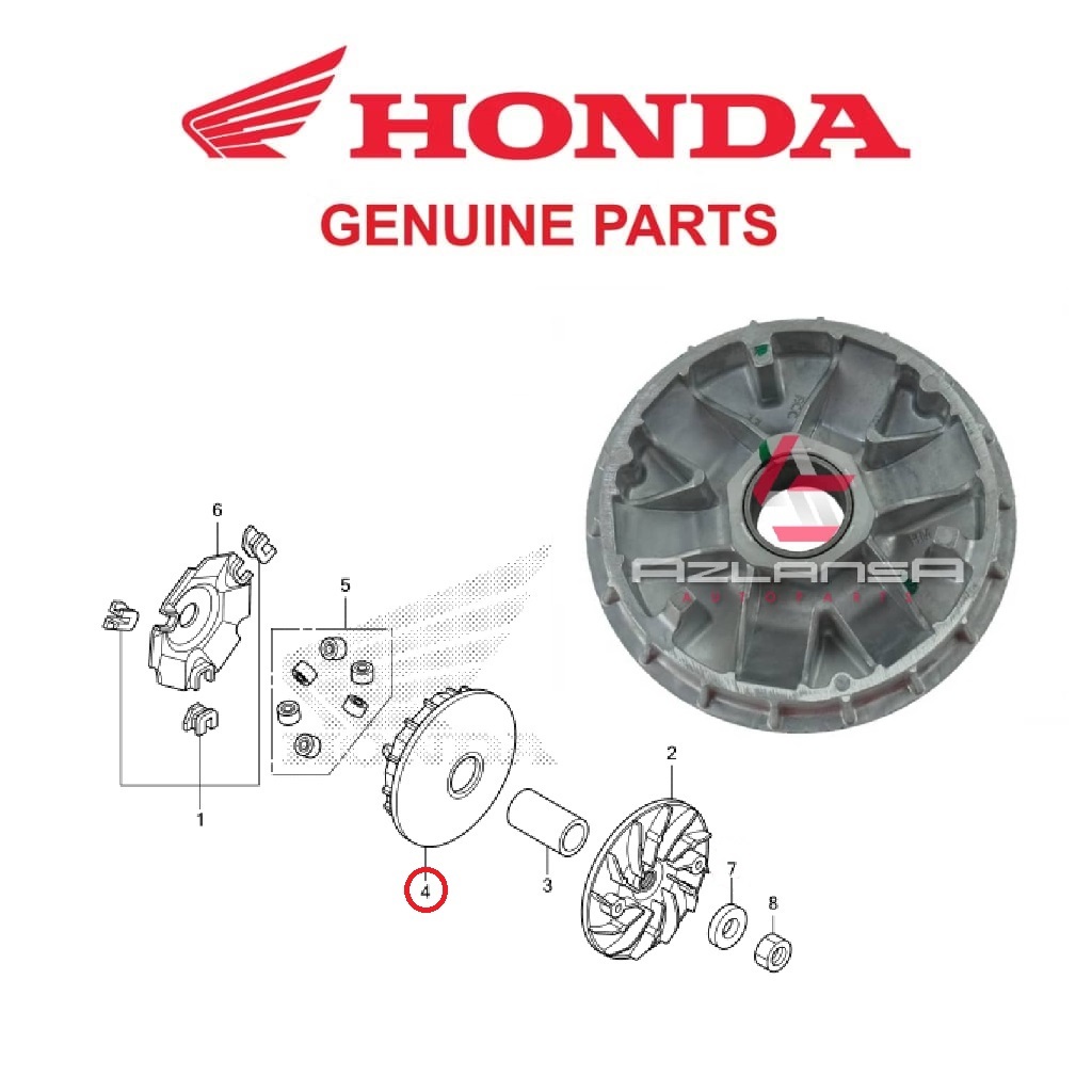 ไดรฟ์แบบเคลื่อนย้ายได้ Face Comp ( 22110-K35-V00 ) Vario 125