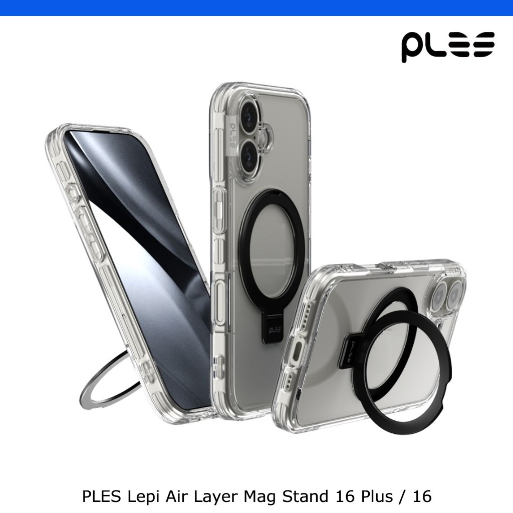 PLES Lepi Air Layer Mag Stand Case สําหรับ iPhone 16 Plus/16