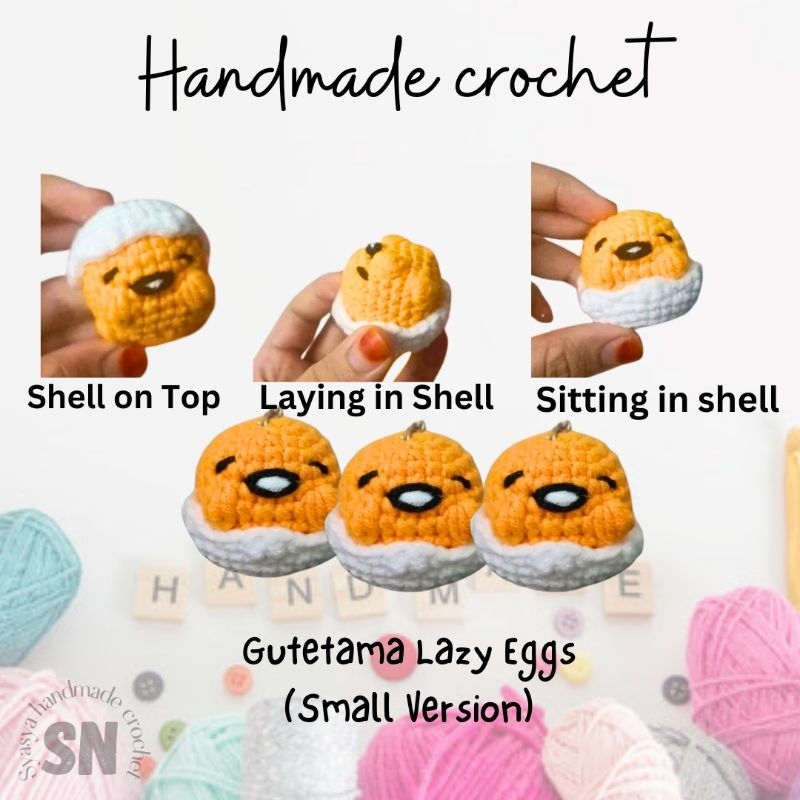 Gutetama Lazy Eggs เวอร์ชัน 2.0 พวงกุญแจขนาดเล็ก