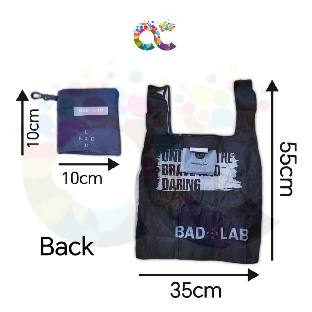 Good Virtues Co/Bad Lab/Summerie กระเป๋าโกรเซอร์แบบพับได้รุ่นลิมิเต็ด