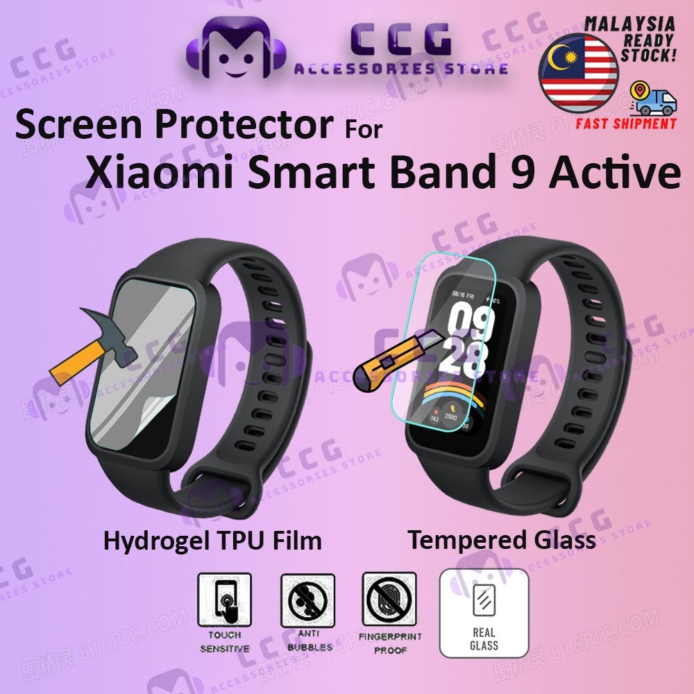 Xiaomi Smart Band 9 Active Screen Protector กระจกนิรภัย / Mi Band 9 Active TPU Soft Film สําหรับ Xia