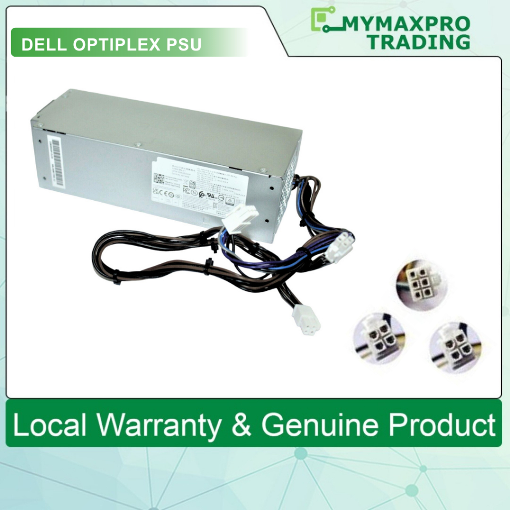 Dell Optiplex 3080 3090 5080 5090 7080 7090 SFF/MT 300W แหล่งจ่ายไฟ PSU 63HW7 V2KRY AC300EPS-00 (REF